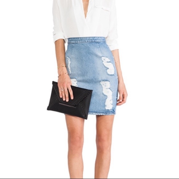 Lovers + Friends denim skirt - Picture 1 of 5